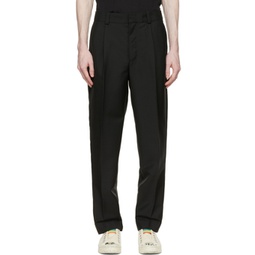 Black Tailored Trousers 222129M191013