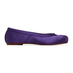 Purple Tabi Ballerina Flats 222168F118015
