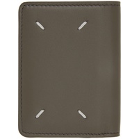 Gray Leather Card Holder 222168M163062