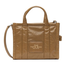 Tan The Shiny Crinkle Small Tote 222190F049040