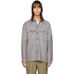Gray Buttoned Shirt 222249M192000