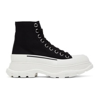 Black Tread Slick High-Top Sneakers 222259F127001