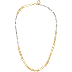 Silver & Gold G Link Mixed Necklace 222278M145004