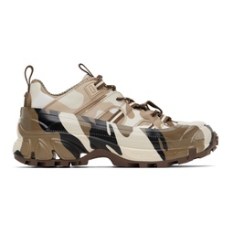 Brown Camouflage Arthur Sneakers 222376M237000