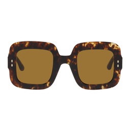 Tortoiseshell Macy Squared Sunglasses 222600F005017
