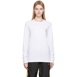 White Medusa Long Sleeve T-Shirt 222653F110004