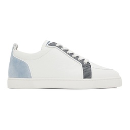 Gray & Blue Rantulow Sneakers 222813M237052