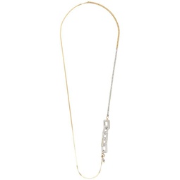 Silver & Gold Materialmix Long Necklace 222852M145001