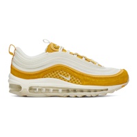 White & Yellow Air Max 97 Premium Sneakers 231011M237072