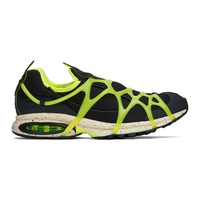 Black & Green Air Kukini Sneakers 231011M237080