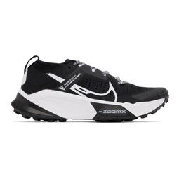 Black & White Zegama Sneakers 231011M237094