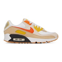 White & Beige Air Max 90 SE Sneakers 231011M237145