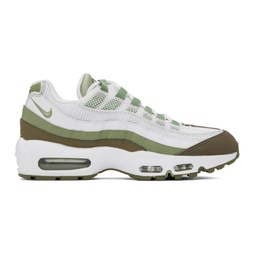 Green & White Air Max 95 Sneakers 231011M237158
