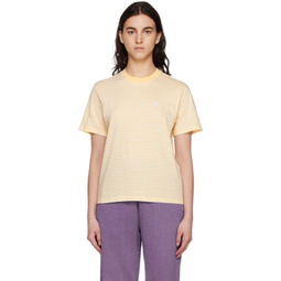 Yellow & White Coleen T-Shirt 231111F110044