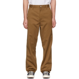 Brown Simple Trousers 231111M191000