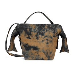 Brown & Black Mini Musubi Shoulder Bag 231129F048023