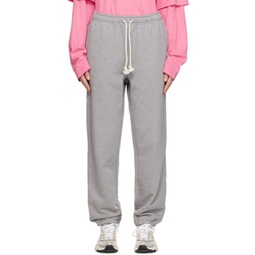 Gray Relaxed-Fit Lounge Pants 231129F086005