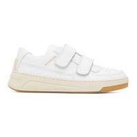 White Velcro Strap Sneakers 231129F128003