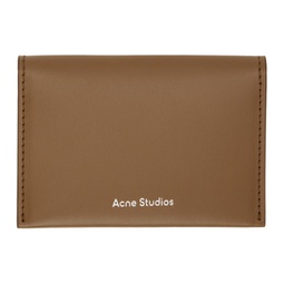 Brown Leather Card Holder 231129M163008