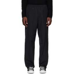 Black Relaxed-Fit Trousers 231129M191032