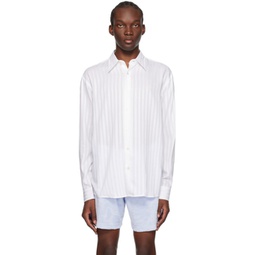 White Striped Shirt 231129M192040