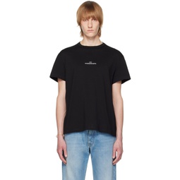 Black Distorted T-Shirt 231168M213010