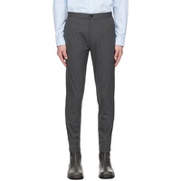 Gray Terrance Trousers 231216M191018