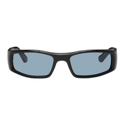 SSENSE Exclusive Black Jet Sunglasses 231230F005018