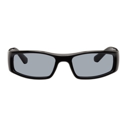 SSENSE Exclusive Black Jet Sunglasses 231230F005019