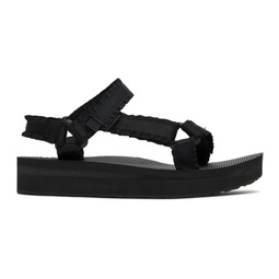 Black Universal Adorn Sandals 231232F124055