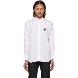 White Heart Shirt 231246M192000