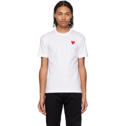 White Heart T-Shirt 231246M213022