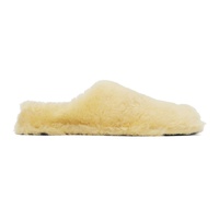 Off-White Shearling Slippers 231249F121005