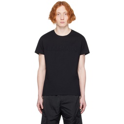 Black Embossed T-Shirt 231251M213013