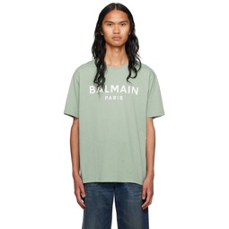 Green Printed T-Shirt 231251M213059