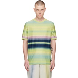 Yellow Untitled Stripe T-Shirt 231260M192037