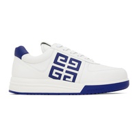 White & Blue G4 Sneakers 231278M237016