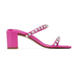 Pink Tanya Heeled Sandals 231289F125045