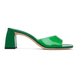 Green Romy Heeled Sandals 231289F125065