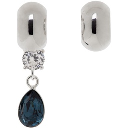 Silver Glint Huggie Earrings 231336F022014