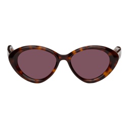 Tortoiseshell Cat-Eye Sunglasses 231338F005015