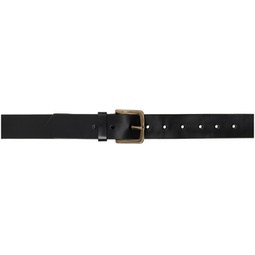 Black Leather Belt 231358F001000