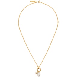 Gold Delicate TB Necklace 231376F023001