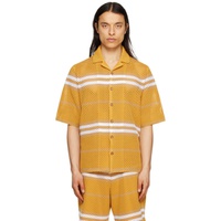 Yellow Striped Shirt 231376M212009