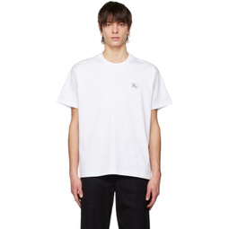 White Crystal-Cut T-Shirt 231376M213008