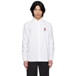White Kenzo Paris Casual Boke Flower Shirt 231387M192009