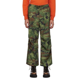 Green Camouflage Trousers 231398M191009