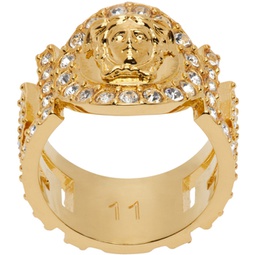Gold Crystal La Medusa Ring 231404F024010