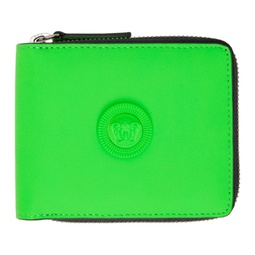 Green Medusa Biggie Bifold Wallet 231404M164001