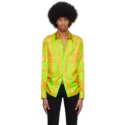 Green & Yellow Barocco 660 Shirt 231404M192022
